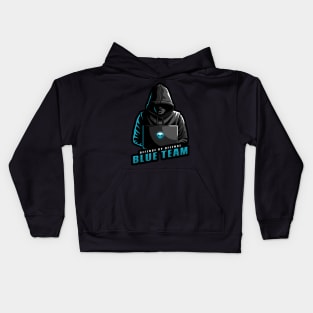 Blue Team | Hacker Design Kids Hoodie